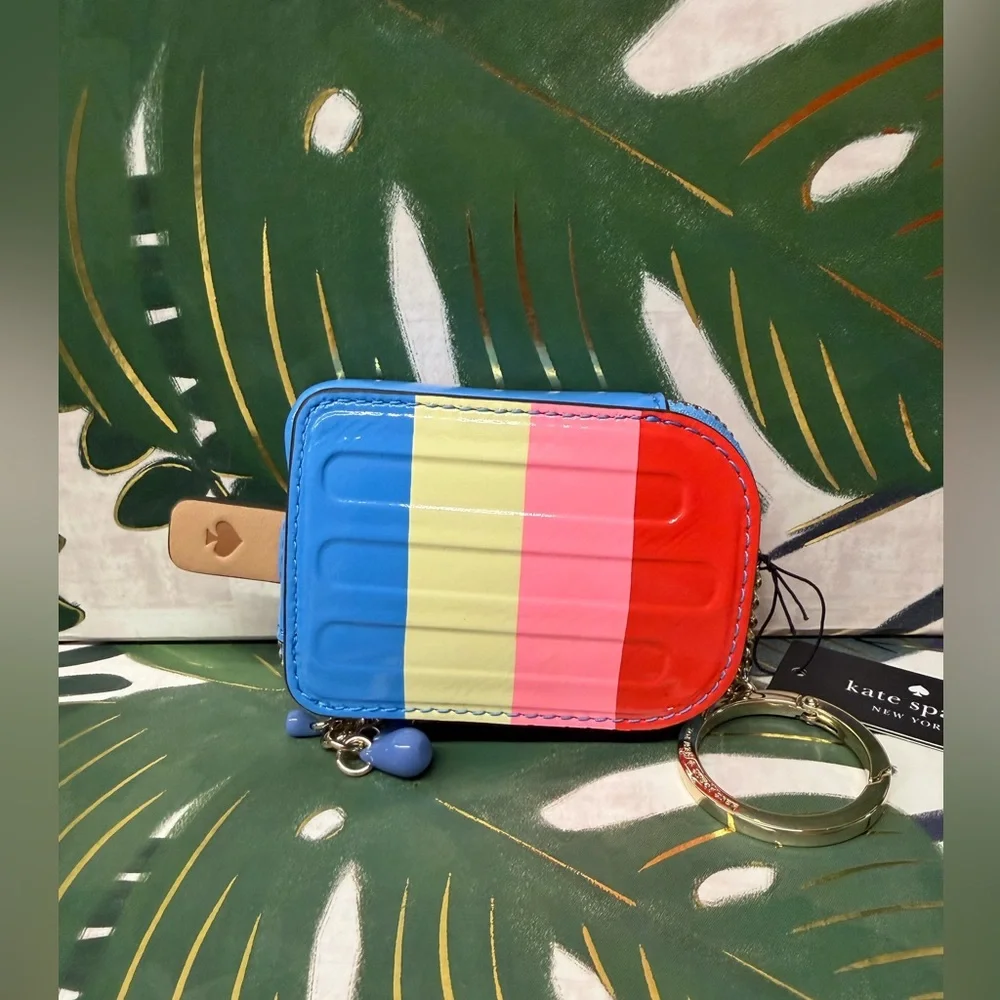 Kate Spade popsicle leather coin purse bag charm NWT - Picture 7 of 12